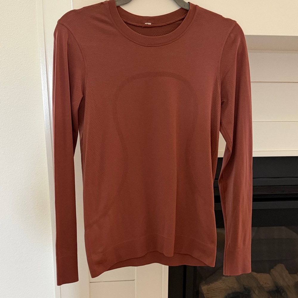 Lululemon Long Sleeve Crewneck - Rust